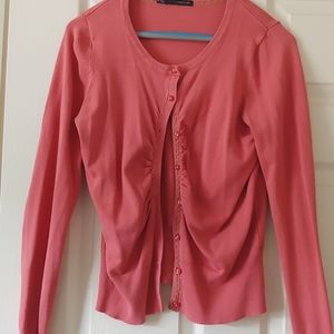 Maurices Salmon Pink Cardigan